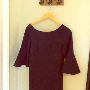 Vince Camuto Navy Bell Sleeve Dress (NWT)